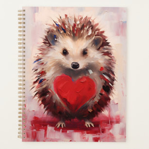 Hedgehog Valentines day Planner