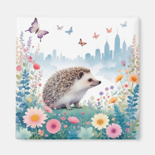 Hedgehog Vintage Animal Nature Environment Decor Magnet