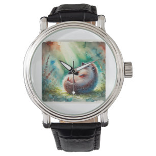 Hedgehog with bare belly 220924AREF112 - Watercolo Watch