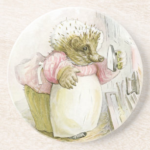Hedgehog with Iron Mrs Tiggy-Winkle Coaster