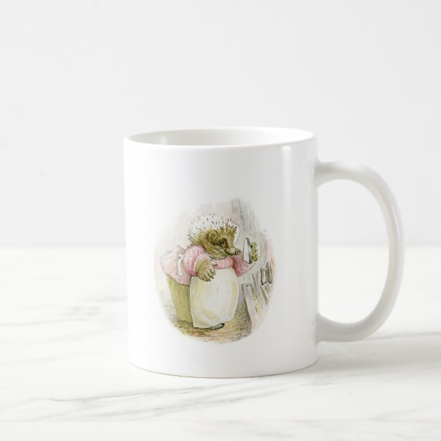 Hedgehog with Iron Mrs Tiggy-Winkle Coffee Mug (Right)
