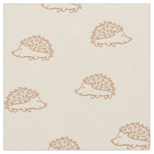 Hedgehog Woodland Animal Gender Neutral Kids Fabric