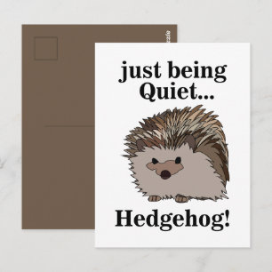 Hedgehog Woodland Animal Postcard
