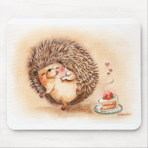 Hedgehog Yum Mouse Mat