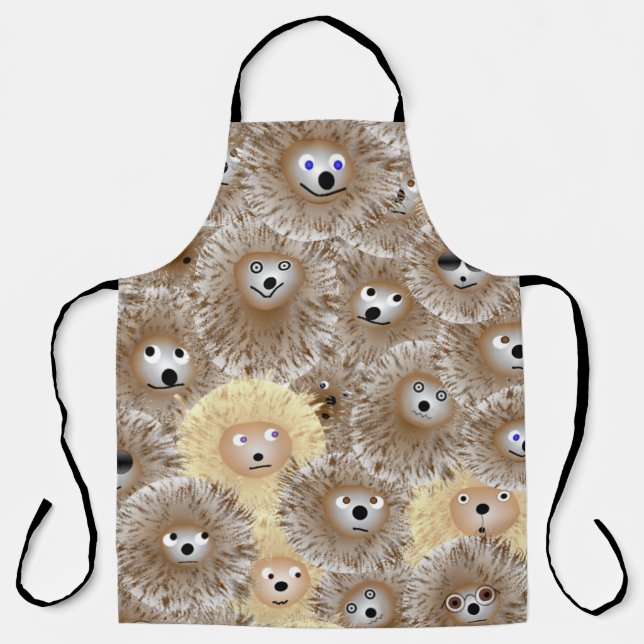 Hedgehogs Allover Apron (Front)