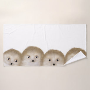 Hedgehogs Bath Towel