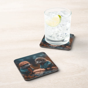 Hedgehogs Coaster