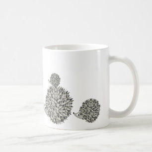 Hedgehogs family coffee mug
