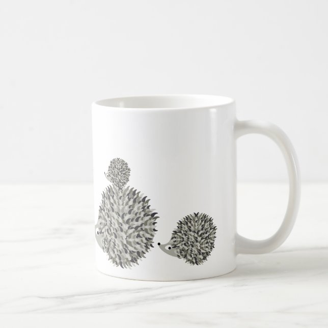 Hedgehogs family coffee mug (Right)