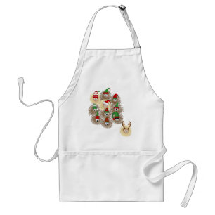Hedgehogs Holiday Party Apron