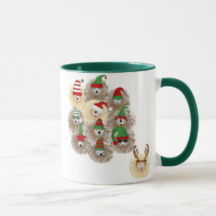 Hedgehogs Holiday Party Mug