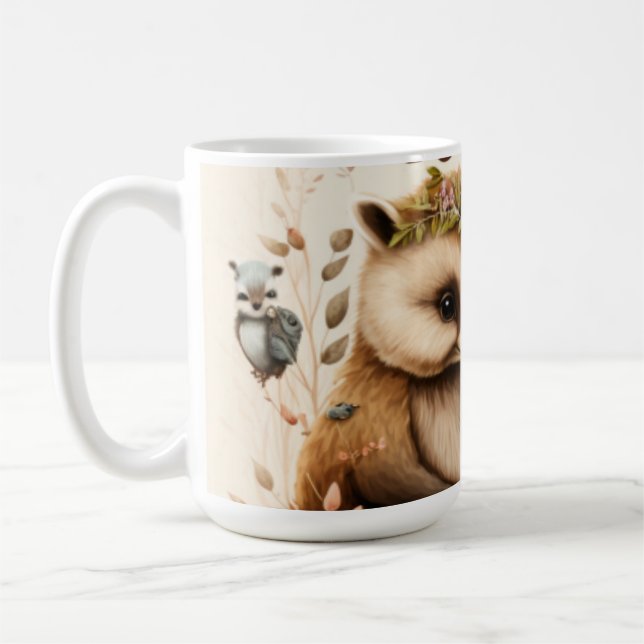 Hedgehogs in love    coffee mug (Left)