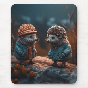 Hedgehogs Mouse Mat