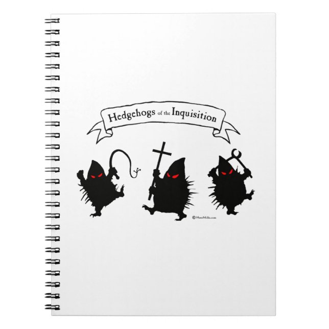 Hedgehogs of the Inquisition! Notebook (Front)