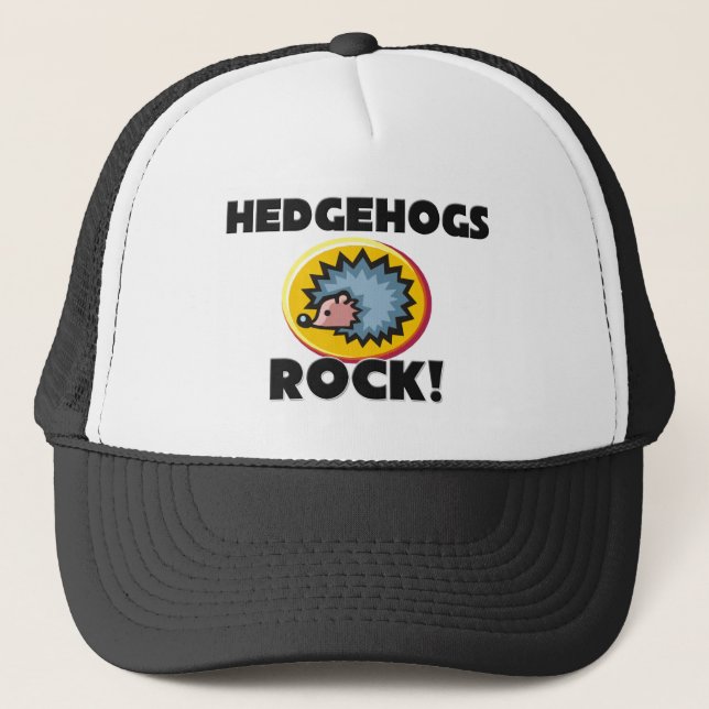 Hedgehogs Rock Trucker Hat (Front)