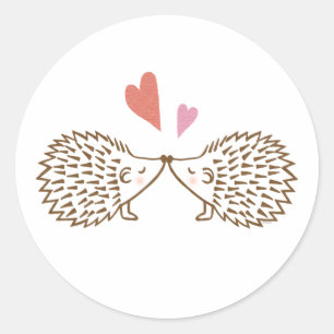 Hedgehogs Sticker Hedgehog Love wedding favour
