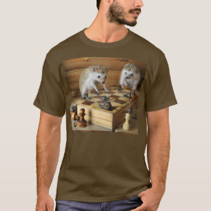 Hedgehogs the chess players T-Shirt