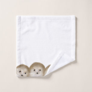 Hedgehogs Washcloth Wash Cloth