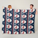 Hedgehogs with Scarves fleece blanket<br><div class="desc">Cute hedgehogs wearing winter scarves</div>