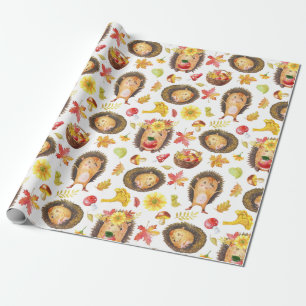 Hedgehogs Wrapping Paper
