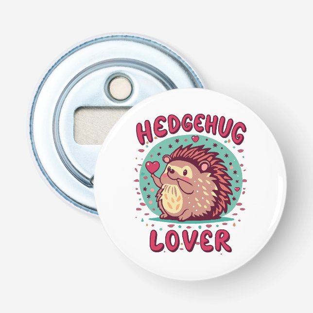 Hedgehug Lover Bottle Opener (Front)