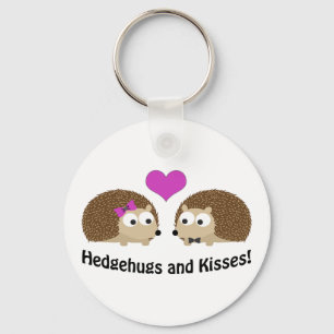 Hedgehugs and Kisses hedgehog love Key Ring