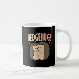 Hedgehugs Cute Cuddling Hedgehogs Pun Coffee Mug