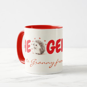 Hedgehugs! Cute Custom Gift For Grandma, Mug