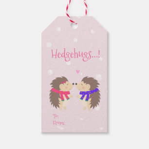 Hedgehugs! Cute Hedgehog Gift Tags