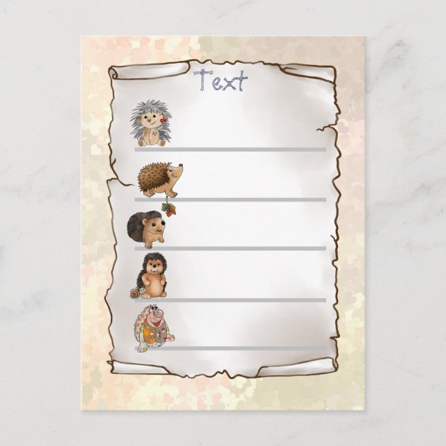 hedgel postcard (Front)