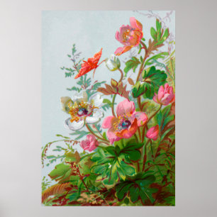Hedgerow Garden Medium Poster