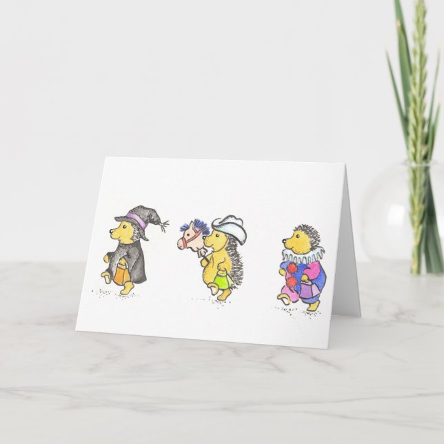 Hedgie Halloween card (Front)