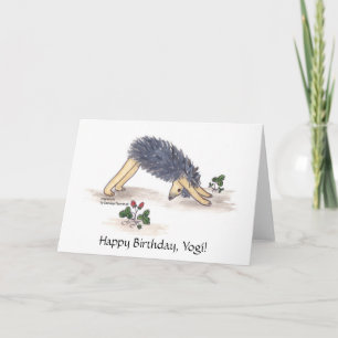 Hedhearing Yoga Downward-facing-dog Card