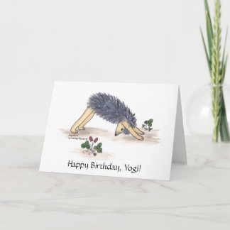 Hedhearing Yoga Downward-facing-dog Card