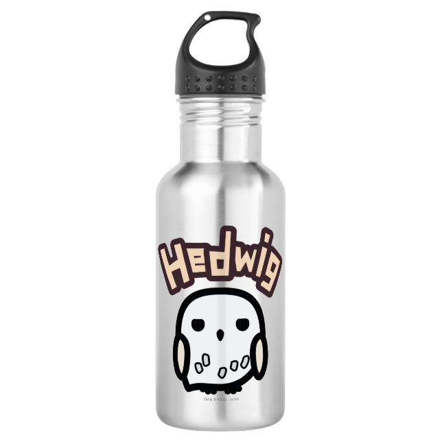 Hedwig Cartoon Character Art 532 Ml Water Bottle (Front)