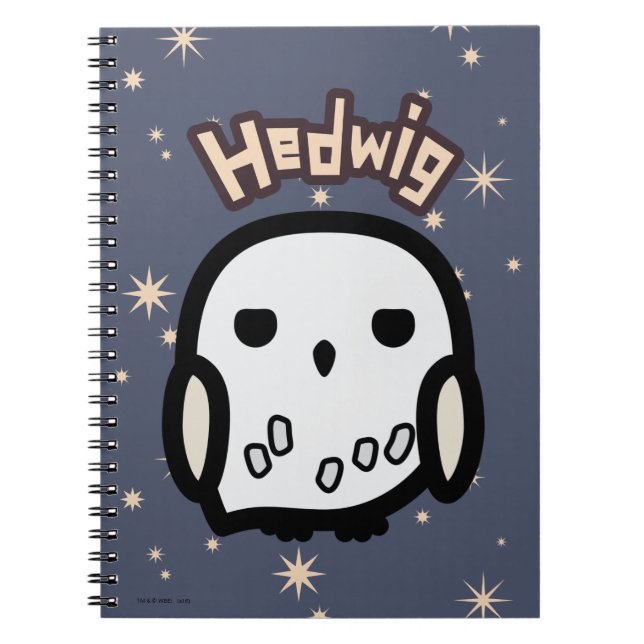 Hedwig Cartoon Character Art Notebook (Front)