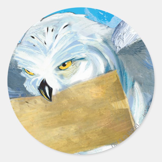 Hedwig Classic Round Sticker (Front)
