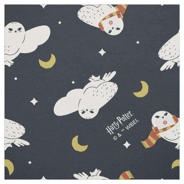 Hedwig Nighttime Moonlight Pattern Fabric (Swatch)