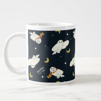 Hedwig Nighttime Moonlight Pattern Large Coffee Mug
