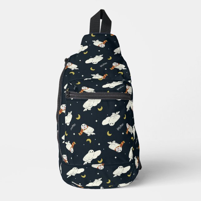 Hedwig Nighttime Moonlight Pattern Sling Bag (Front)