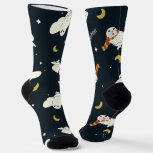 Hedwig Nighttime Moonlight Pattern Socks