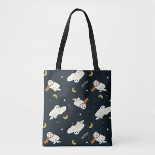 Hedwig Nighttime Moonlight Pattern Tote Bag
