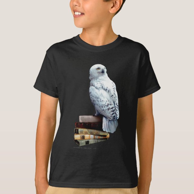 Hedwig on books T-Shirt (Front)