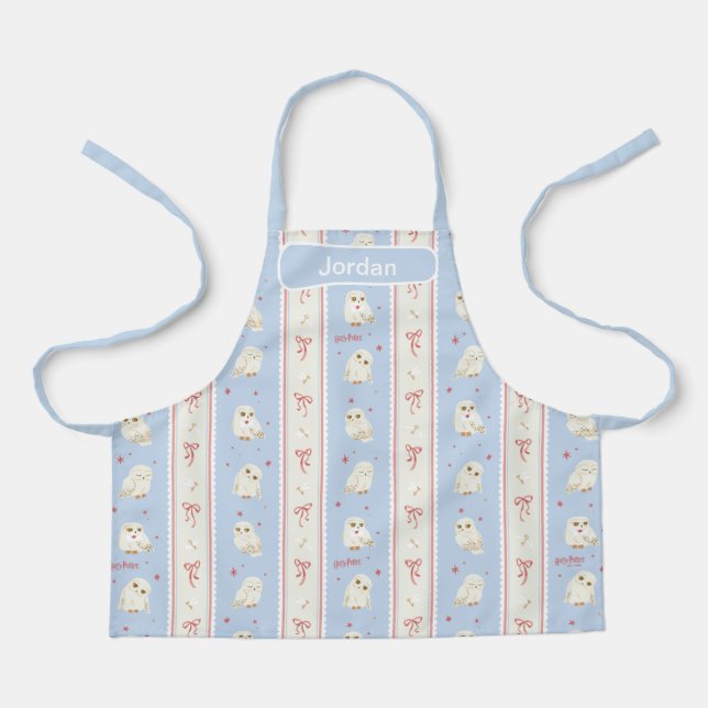 Hedwig Owl Post Stripe Pattern Apron (Front)