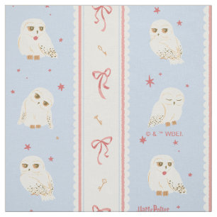 Hedwig Owl Post Stripe Pattern Fabric
