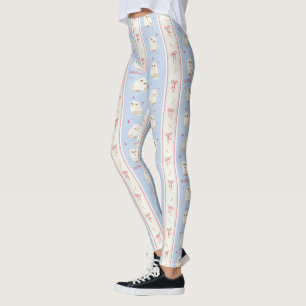 Hedwig Owl Post Stripe Pattern Leggings