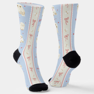 Hedwig Owl Post Stripe Pattern Socks