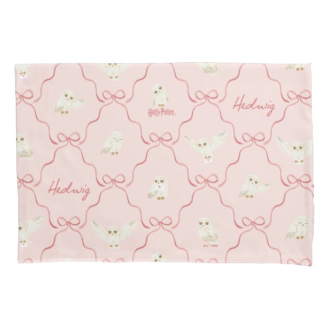 Hedwig Pink Ribbon Pattern Pillowcase (Front)
