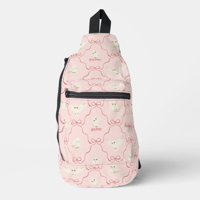 Hedwig Pink Ribbon Pattern Sling Bag (Front)