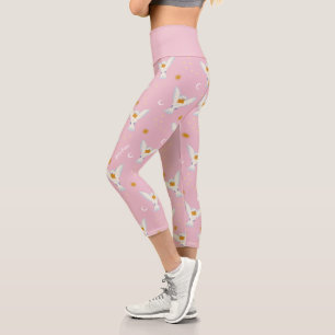 Hedwig Pink Solstice Pattern Capri Leggings
